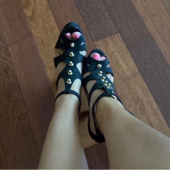 Thomas Wylde Studded Platform Pumps - Picture 2 of 12